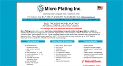 Desktop Screenshot of microplating.com